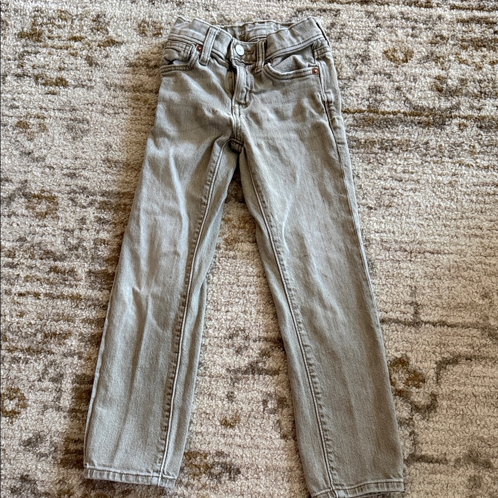 Old Navy Light Gray/Green Denim Jeans